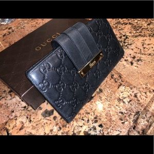 Gucci Guccissima Leather Long Continental Flap